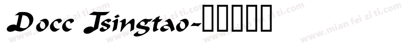 Docc Tsingtao字体转换
